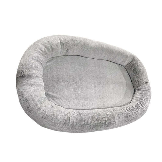 Large Human Short Plush Dog Bed - Dog