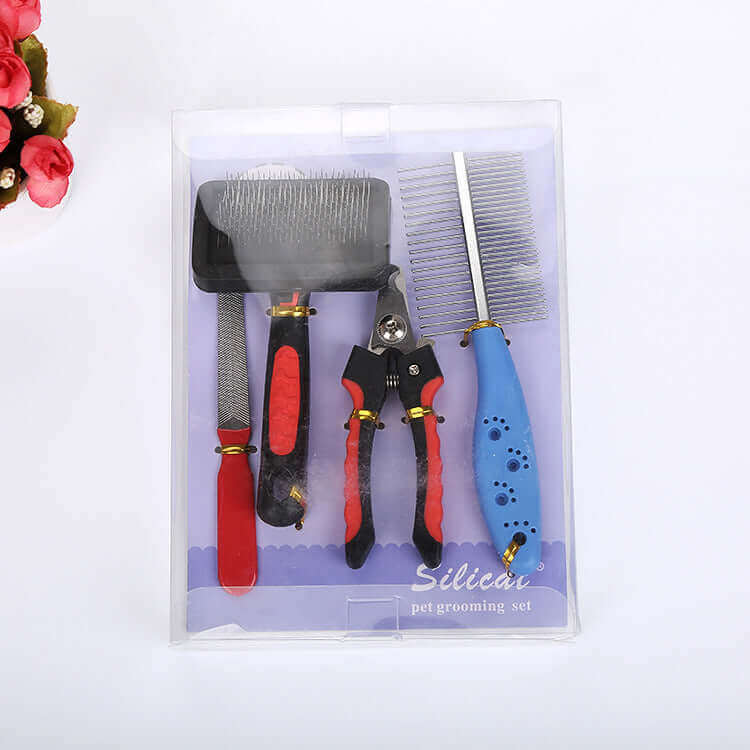 Pet Grooming 4-piece Set - Dog and Cats