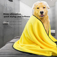 Load image into Gallery viewer, Pet Microfiber Towel Yellow - Dogs and Cats
