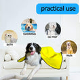 Load image into Gallery viewer, Pet Microfiber Towel Yellow - Dogs and Cats
