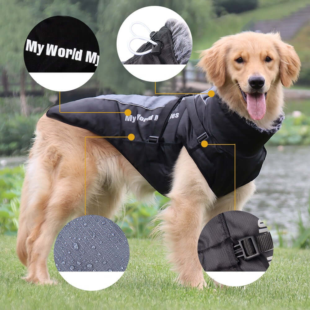 Warm Waterproof Large Dog Clothing - Dog