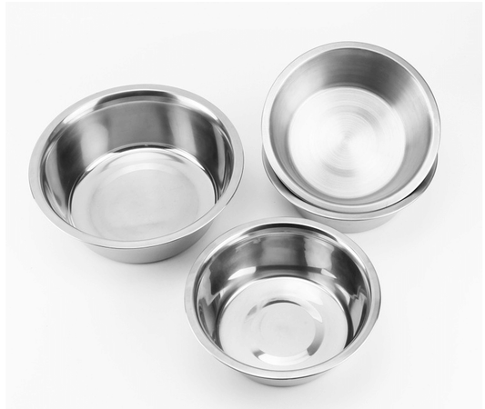 Pet Stainless Steel Bowls - Dog and Cats