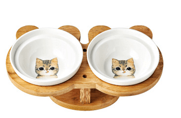 Ceramic Dog and Cat Bowl- Dogs and Cats