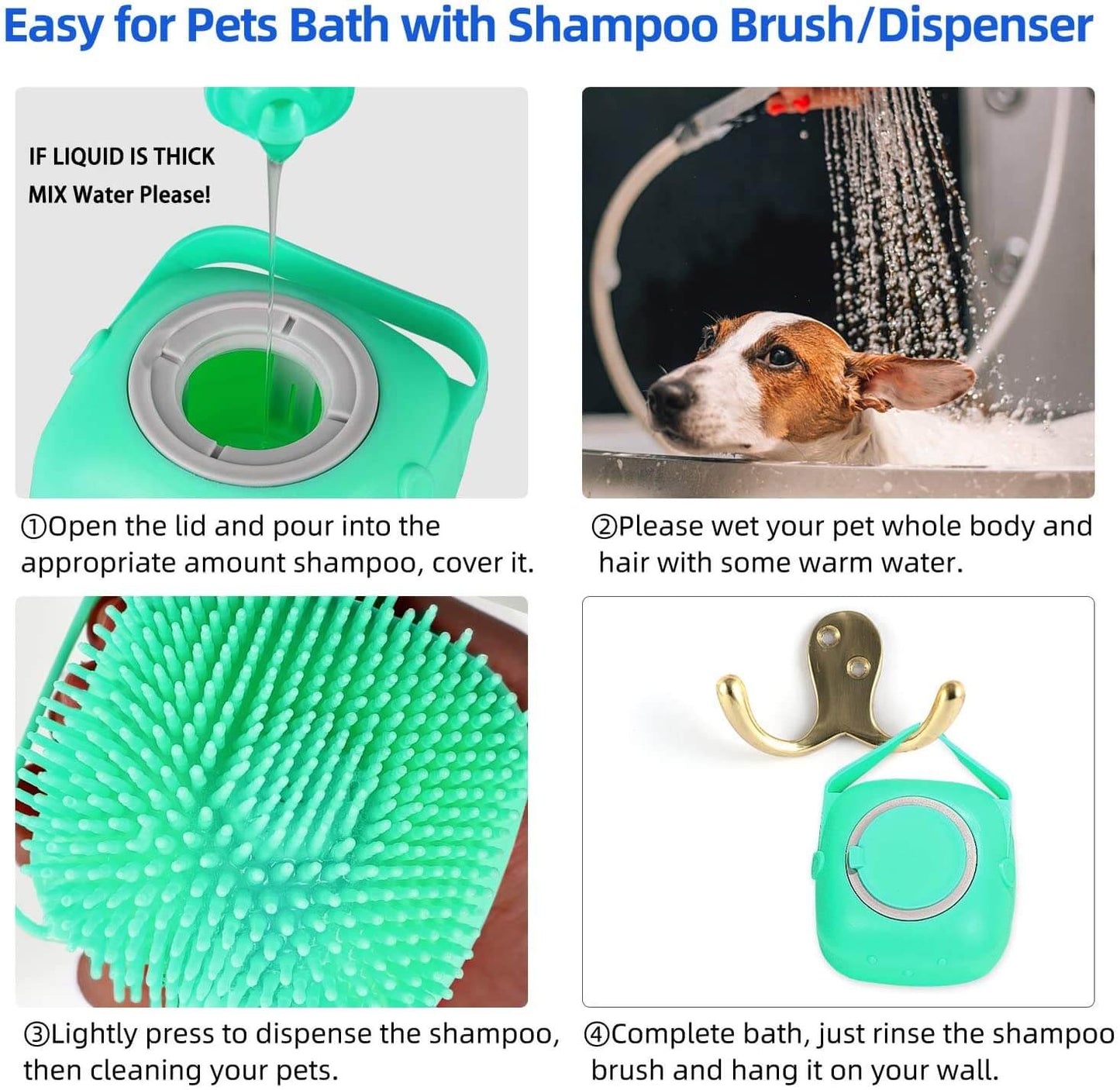 Pet Grooming Soap Brush