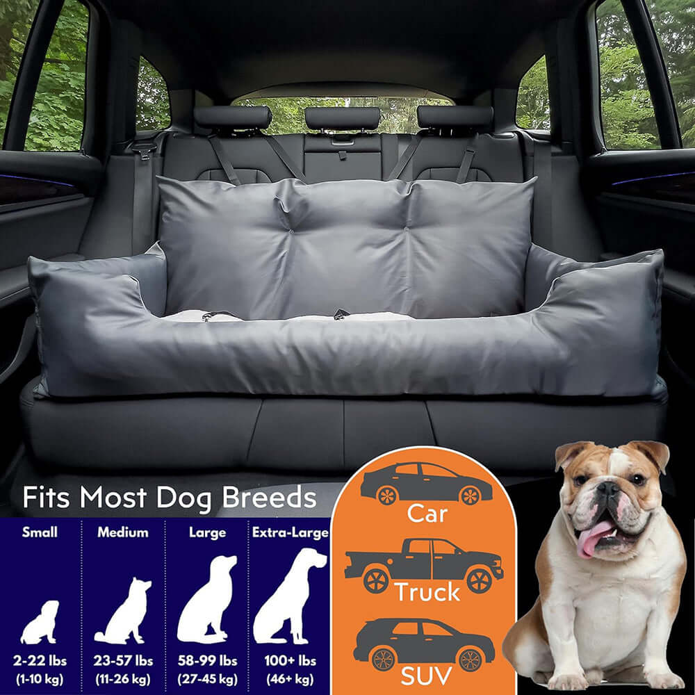 Pet Car Rear Seat Bed- Dogs and Cats