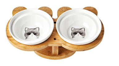 Ceramic Dog and Cat Bowl- Dogs and Cats